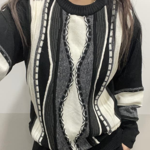 (빈티지) Giorgio Ferrari 케이블 니트