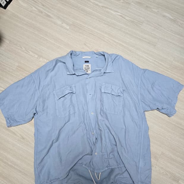 나나미카 Open Collar Cupra Hemp S/S 셔츠- XL