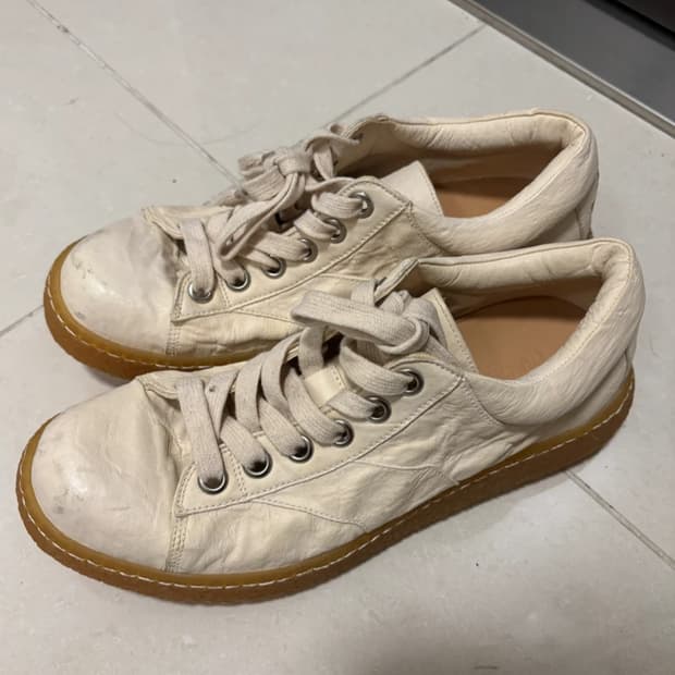 [골맷/수제화] 말가죽 화이트 레더 / 43