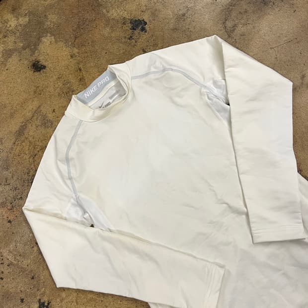 [정품/L] 나이키 프로 긴팔 화이트 b14