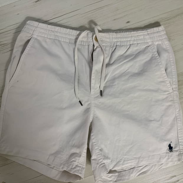 큐알정품 폴로랄프로렌 프렙스터 반바지 화이트M
