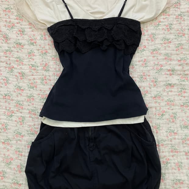 (세트할인)플로럴 소녀 모리 세트 모리 y2k 갸루 펑키 일본빈티