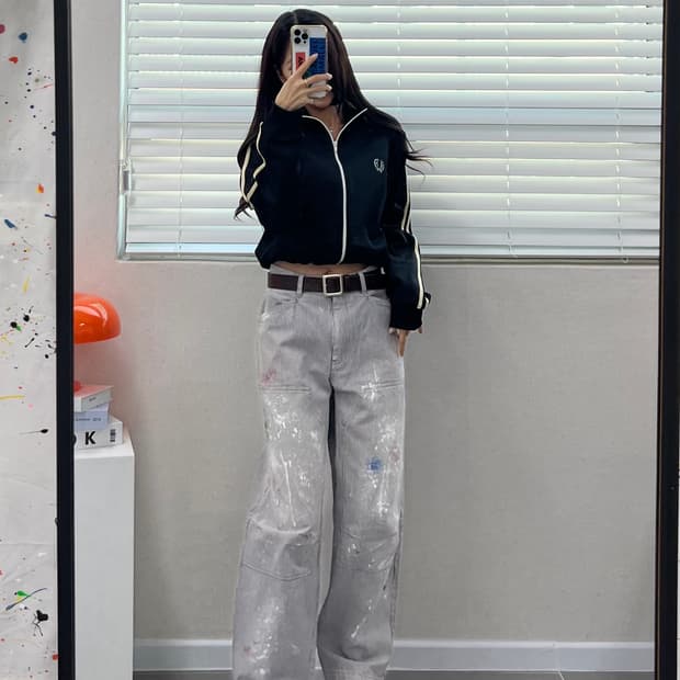 (WOMEN)프레드페리 크롭 져지-M1749