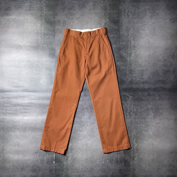 DICKIES 디키즈 빈티지 딥 오렌지 레귤러핏 워크 팬츠 A00866