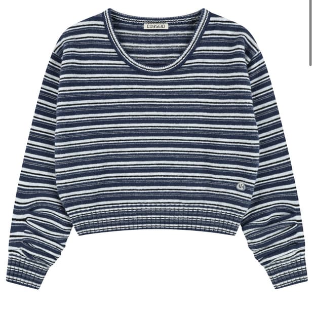 코이세이오 스트라이프 니트 블루