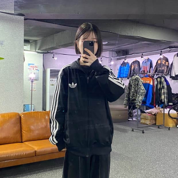 아디다스 파이어버드 블랙 트랙탑 져지 B3731