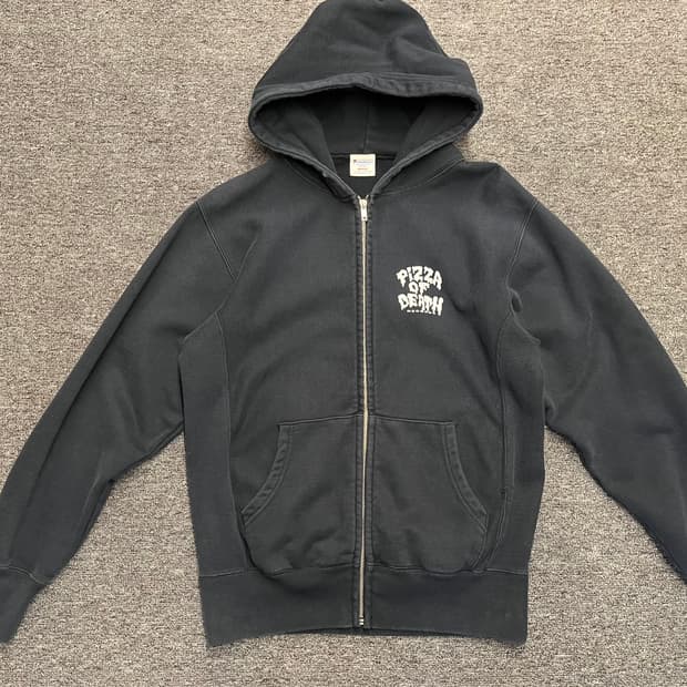 [95] 피자오브데스 레코드 집업후드 M 