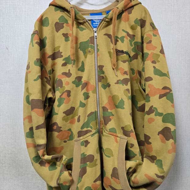 아디다스 카모 후드집업 져지 집업 95