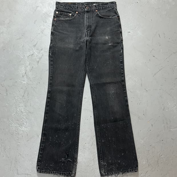 90's USA Made 리바이스 517 블랙 부츠컷 플레어진