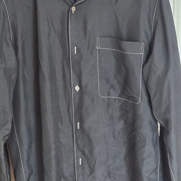 르메르 스티치 실크 셔츠