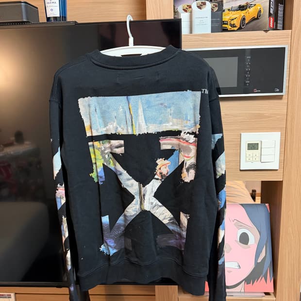 정품 오프화이트 맨투맨 L