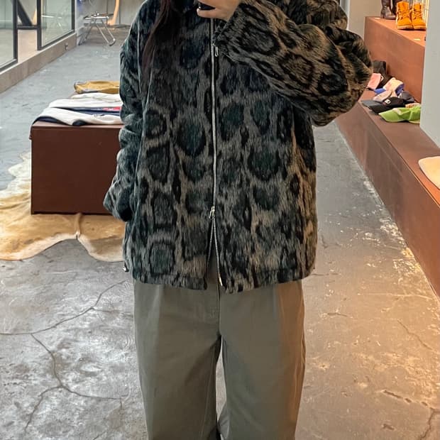 빈티지 투웨이 레오파드 자켓 H409