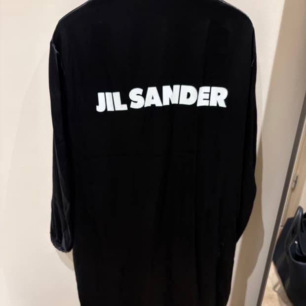 [32/100] Jil Sander 질샌더 로고 로브 코트