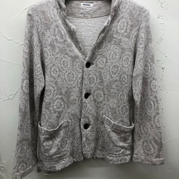 plantation 자카드 코튼 블레이저