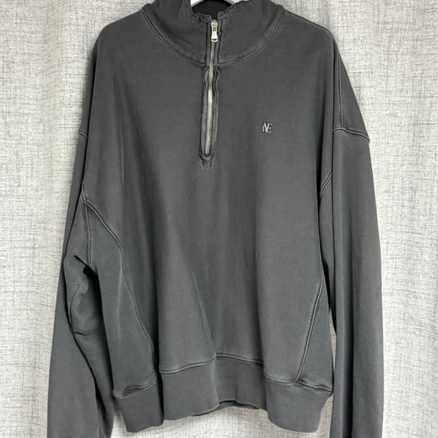 노이스 피그먼트 하프집업 스웻셔츠 F