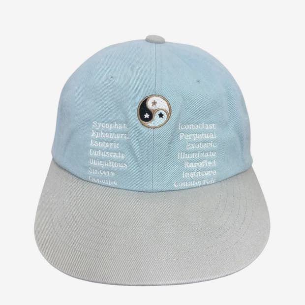 페슬 TT Yin Yang Washed Cap Sky Blue