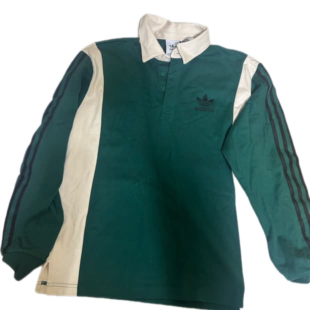아디다스 럭비 셔츠 컬리지에이트 그린 M