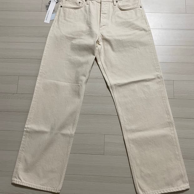 SUNFLOWER Loose Dess 아이보리 색상 데님 32 새상품