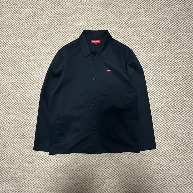 SUPREME shop jacket mini box logo navy