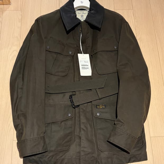 [새제품, L] 헤지스 x 바스통 왁스드 자켓 m1942
