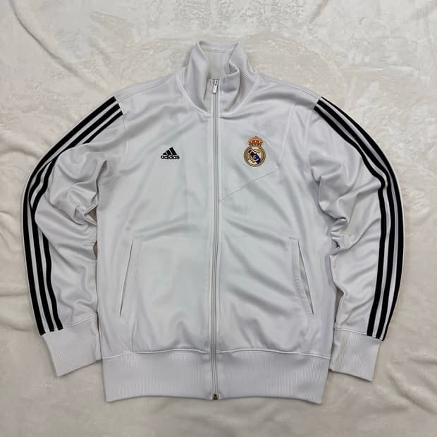 (105)아디다스 레알마드리드 CF 트랙탑 흰검