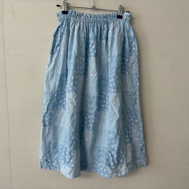 패치워크 스커트(데님 아우터)