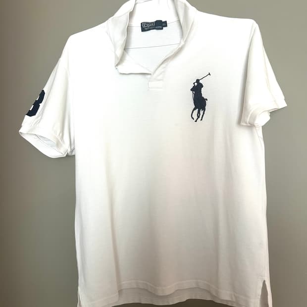 폴로 빅포니 반팔 화이트