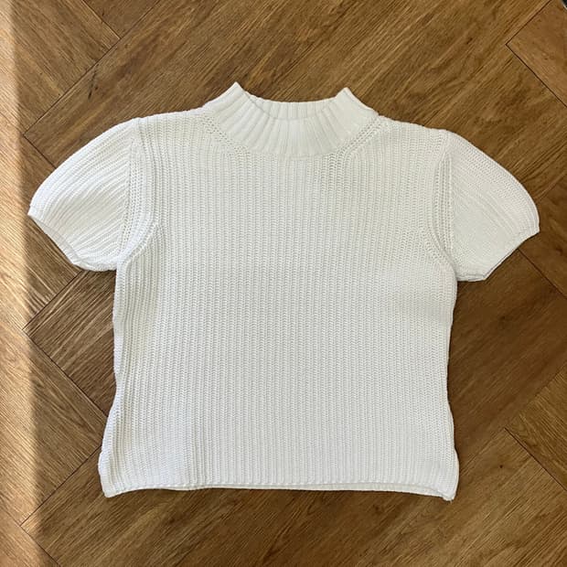 N246 에디바우어 니트 반팔 빈티지