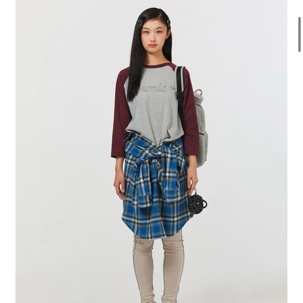 이미스 버건디 슬리브