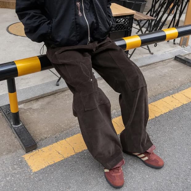 카락터 코듀로이 카펜터 팬츠 00size