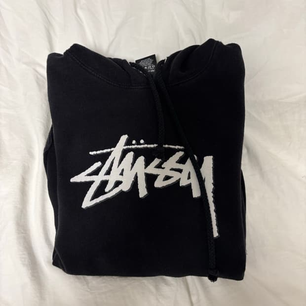 스투시 로고 후드티 스몰 