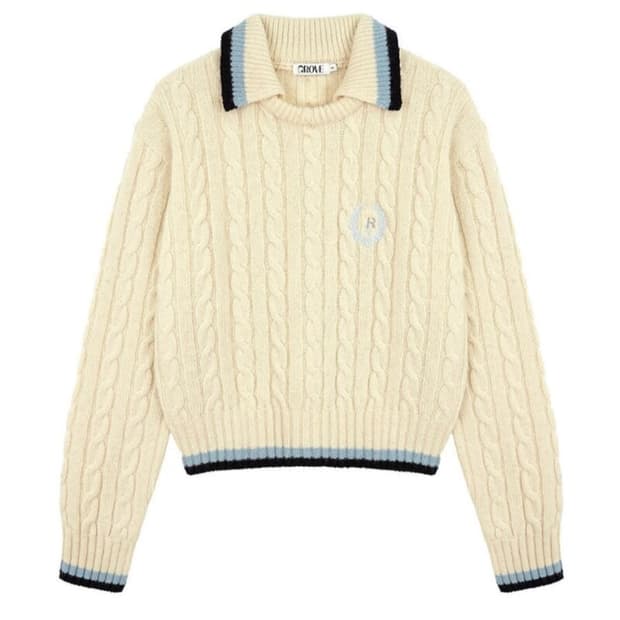 그로브 21fw 카라 니트