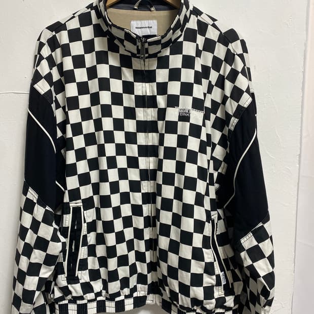 디스이스네버뎃 체커 코튼 자켓 