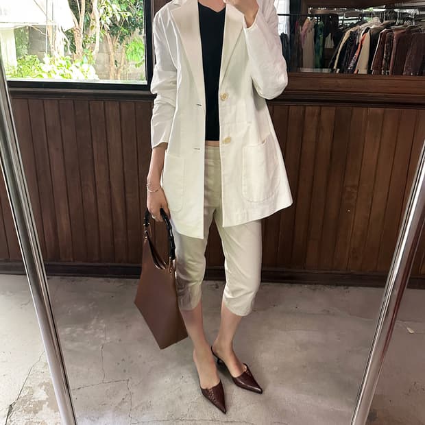 JIL SANDER cotton blazer jacket