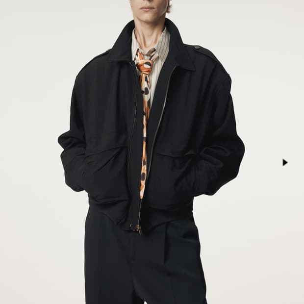 렉토 빈티지 프레스드 크리즈 점퍼 2 블랙