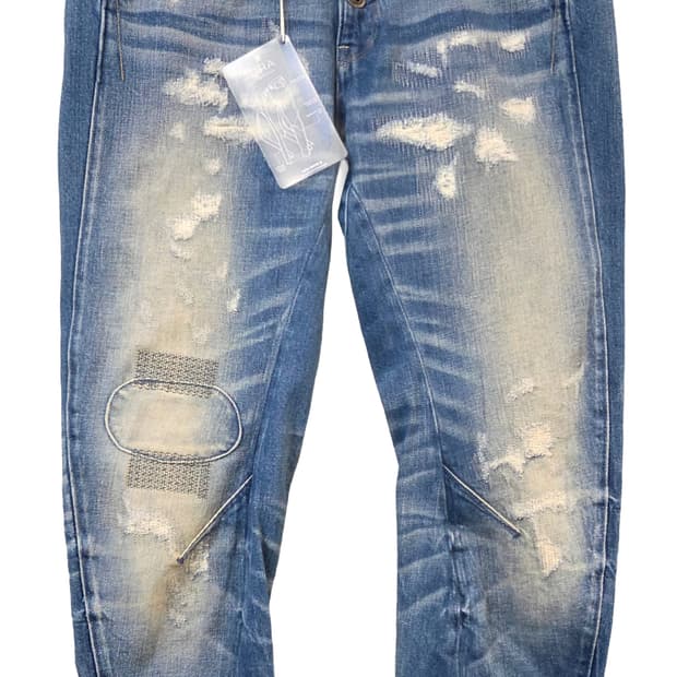 G- STAR데미지 워싱 청바지(W26/L32)
