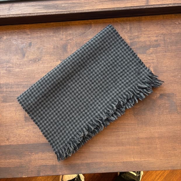 15483 - 폴로 랄프로렌 체크 울 머플러 (울 100%)