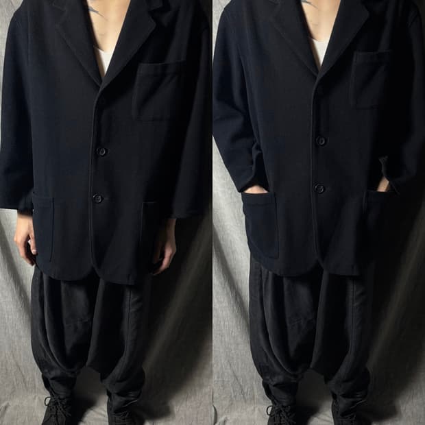 Y’s for men Wool Relaxed Jacket  