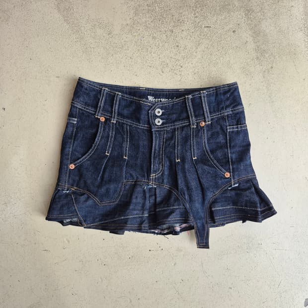 Side Gartered Pleats Skirt (remake)