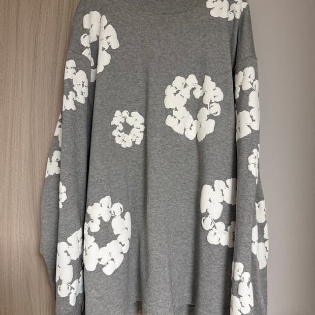 데님티어스 코튼 리쓰 롱슬리브 그레이 xxl