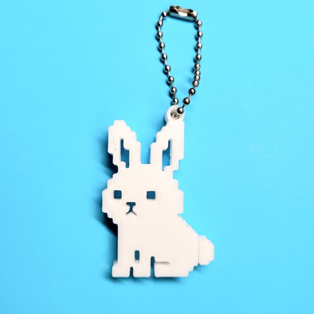 토끼 8비트 키링 키체인