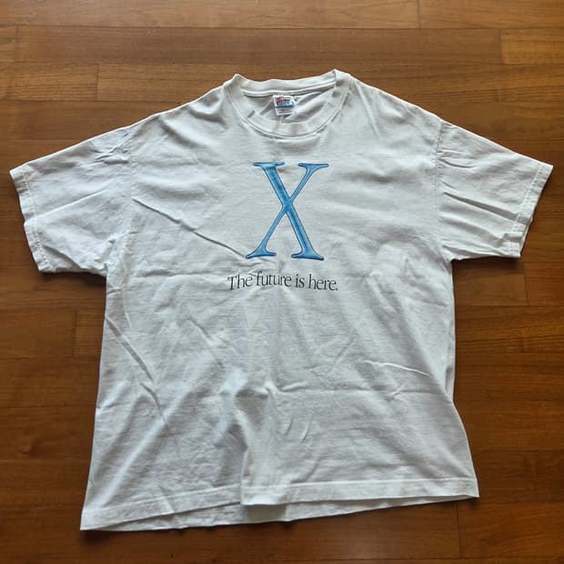 00s Apple X로고 프로모 티셔츠 [xl]