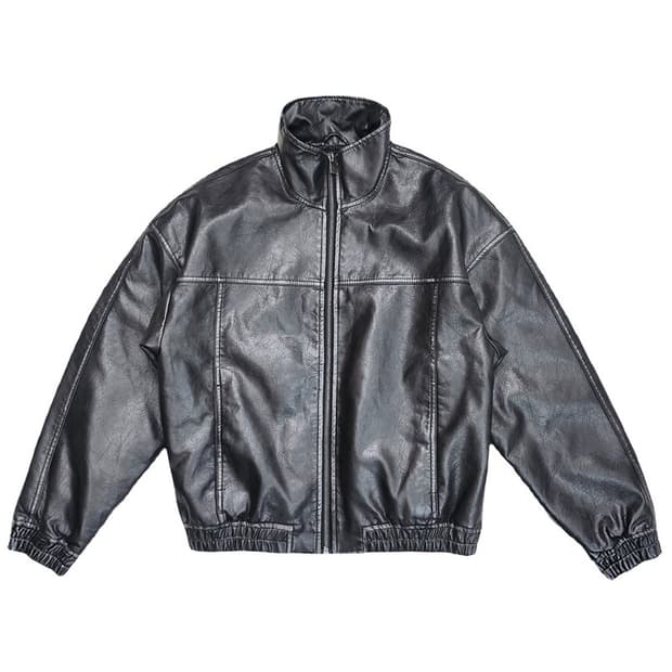 BERSHKA 워싱 레더 자켓 Women S