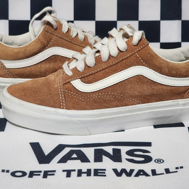 반스 올드스쿨 베이지 스웨이드 235mm