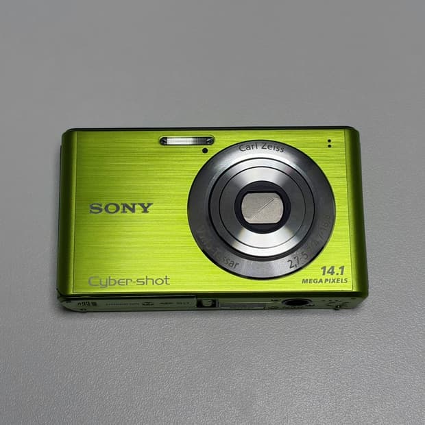 소니 사이버샷 DSC-W550 그린 빈티지 디카
