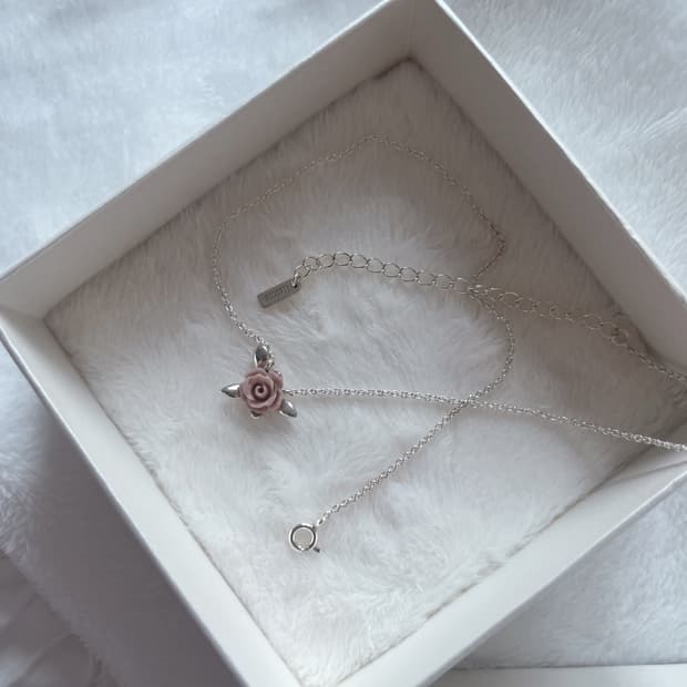 하이메 samanda rose necklace [coral]