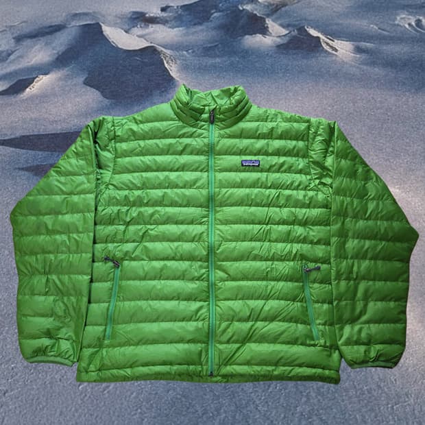 (L)파타고니아 라임 다운스웨터 패딩 자켓