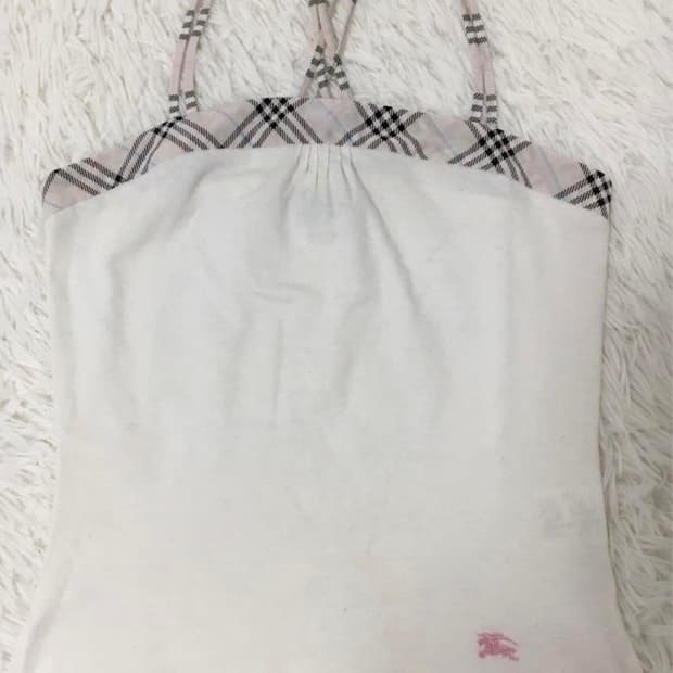 버버리 블루라벨 노바체크 슬리브리스