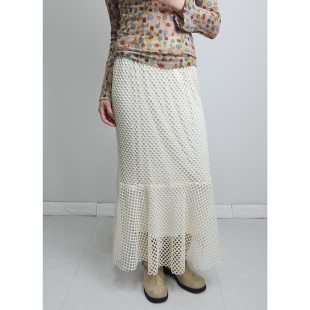 네트 롱 스커트