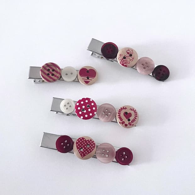 One&Only Button Hair-pin 단추 헤어핀